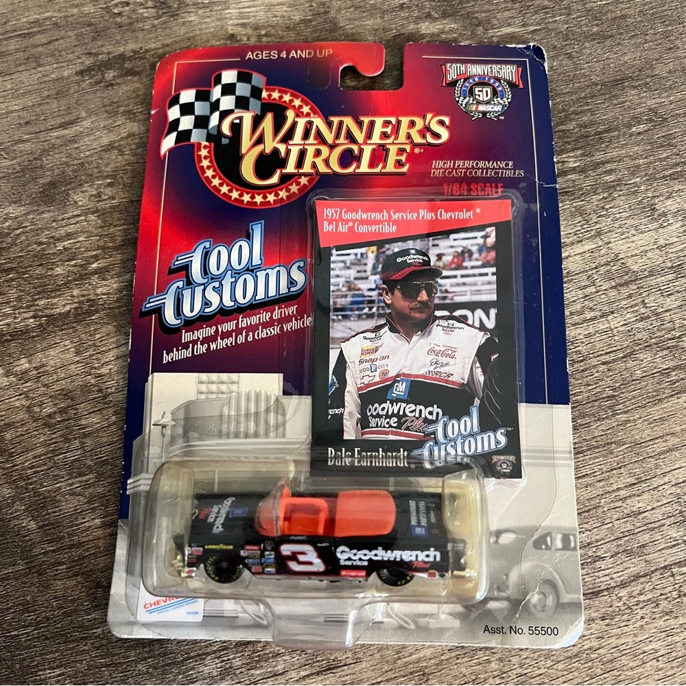 Vintage 1998 Kenner Winner’s Circle Dale Earnhardt 1:64 Die cast Chevy Bel Air